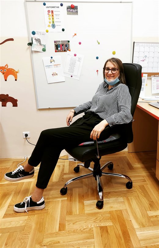 Mateja Kerovec Crncec u ucionici